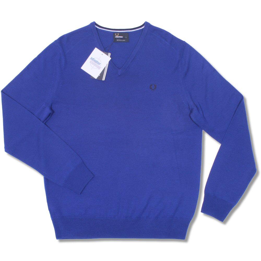 Fred perry merino deals wool v neck jumper